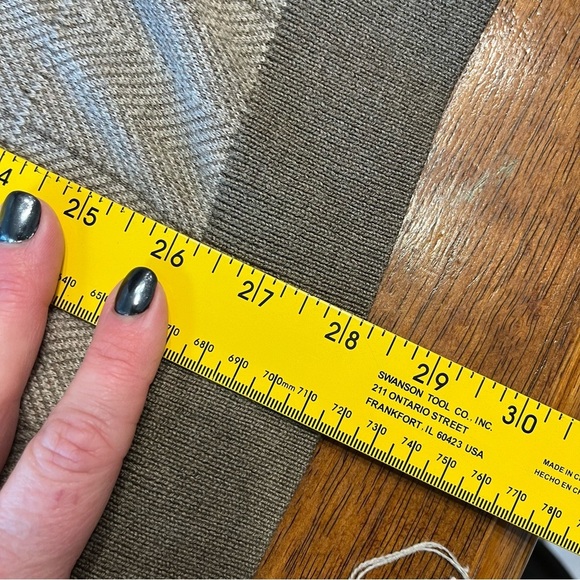 Turnbury Merino Wool Blend Cream brown button up cardigan size medium - Picture 4 of 8